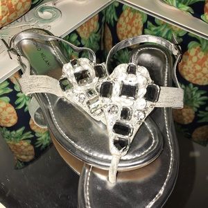 Silver sandals